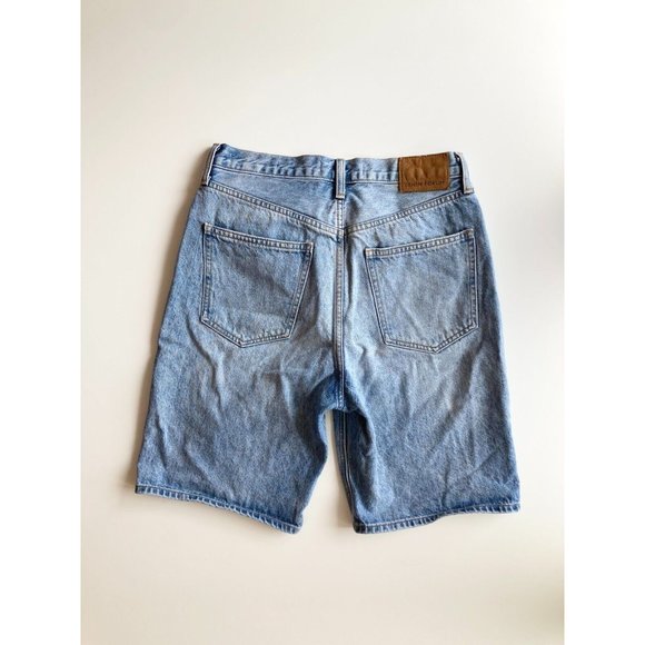 Aritzia DENIM FORUM Joni High Rise 90's Loose Bermuda Denim Shorts, Size 27 - Picture 5 of 16